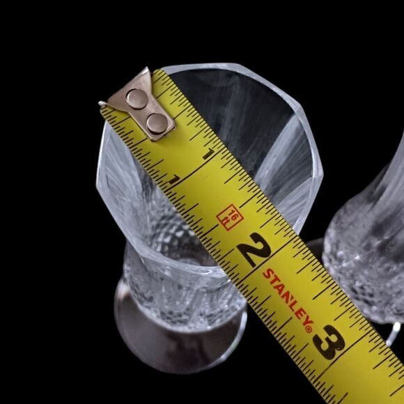 Cristal D Arques Longchamp Champagne Flutes Pair Diamax Crystal Clear France - Picture 3 of 16